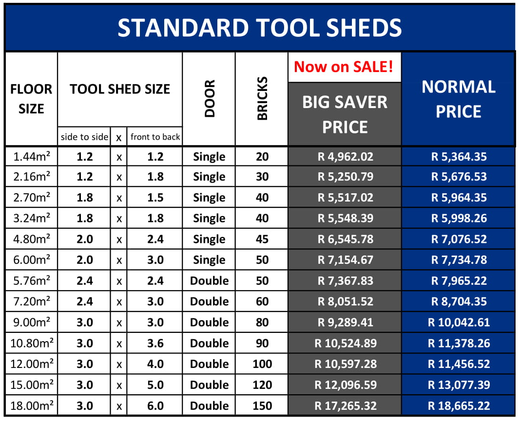 Tool Sheds JRK WENDYS & Timber Projects